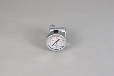 Distributor right G1/4“/ M16x1.5 with manometer 0 - 250 bar